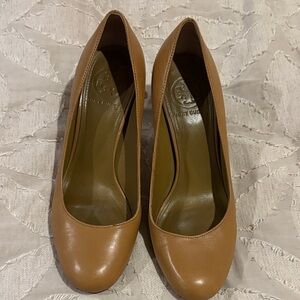 Tory Burch Brown Leather Heels